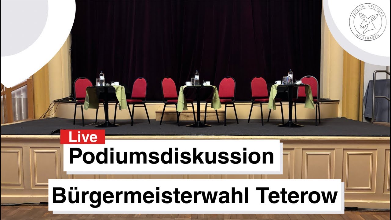 Podiumsdiskussion zur Bürgermeisterwahl in Teterow am 19. Februar 2026