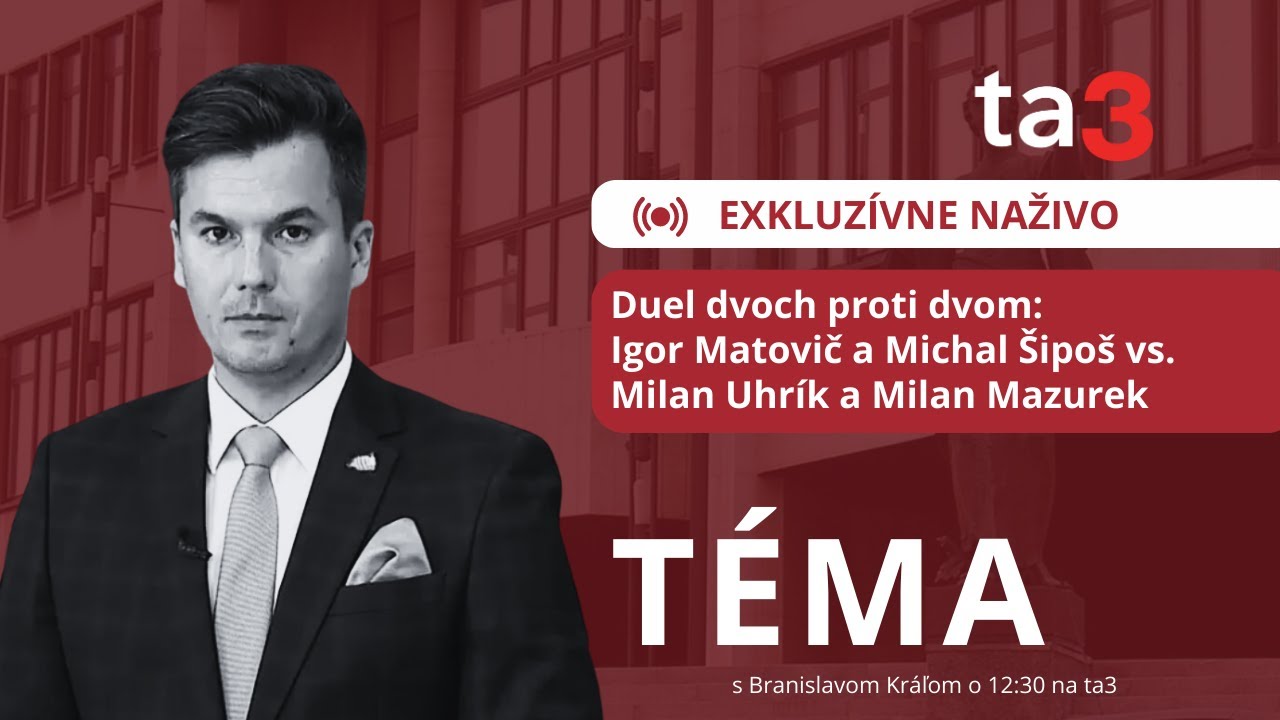 EXKLUZÍVNY DUEL: Igor Matovič a Michal Šipoš vs Milan Mazurek a Milan Uhrík