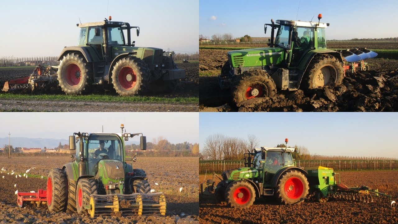 Preparazione terreni e semina grano 2018 - Fendt 211, 313, 512, 824