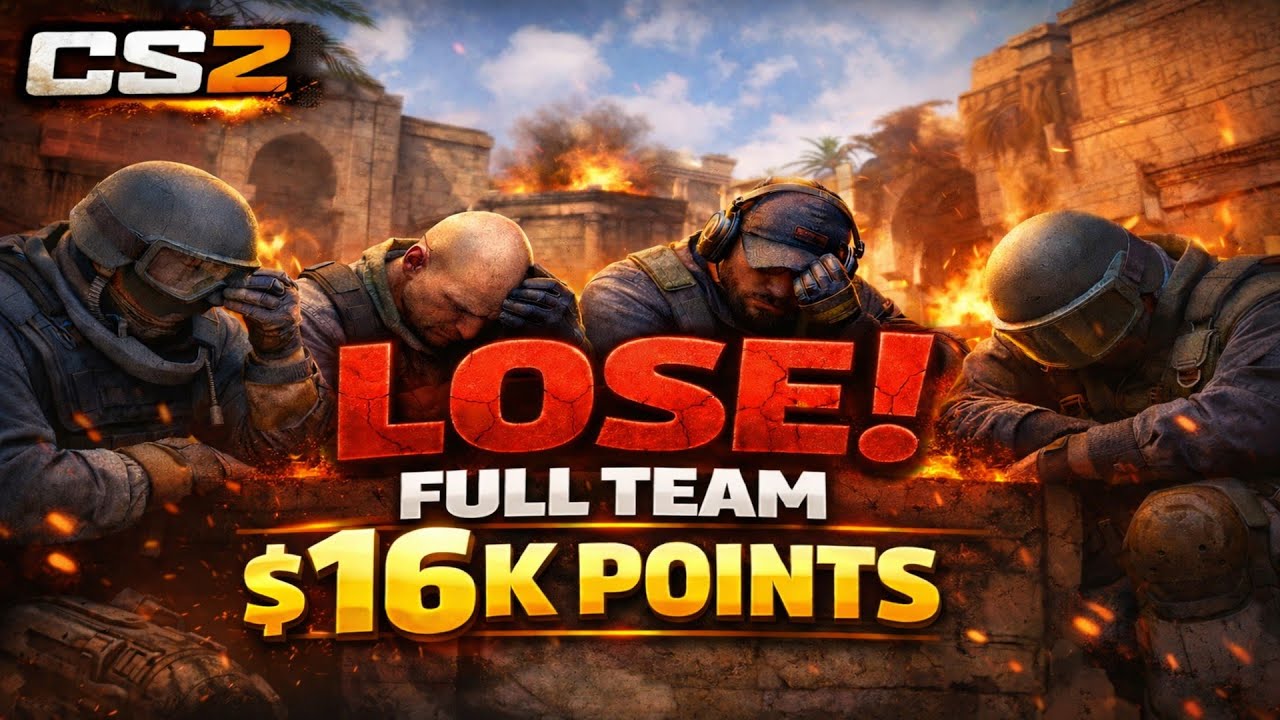 CS2 PREMIER !! FULL TEAM , 16K POINTS !! LOSE !