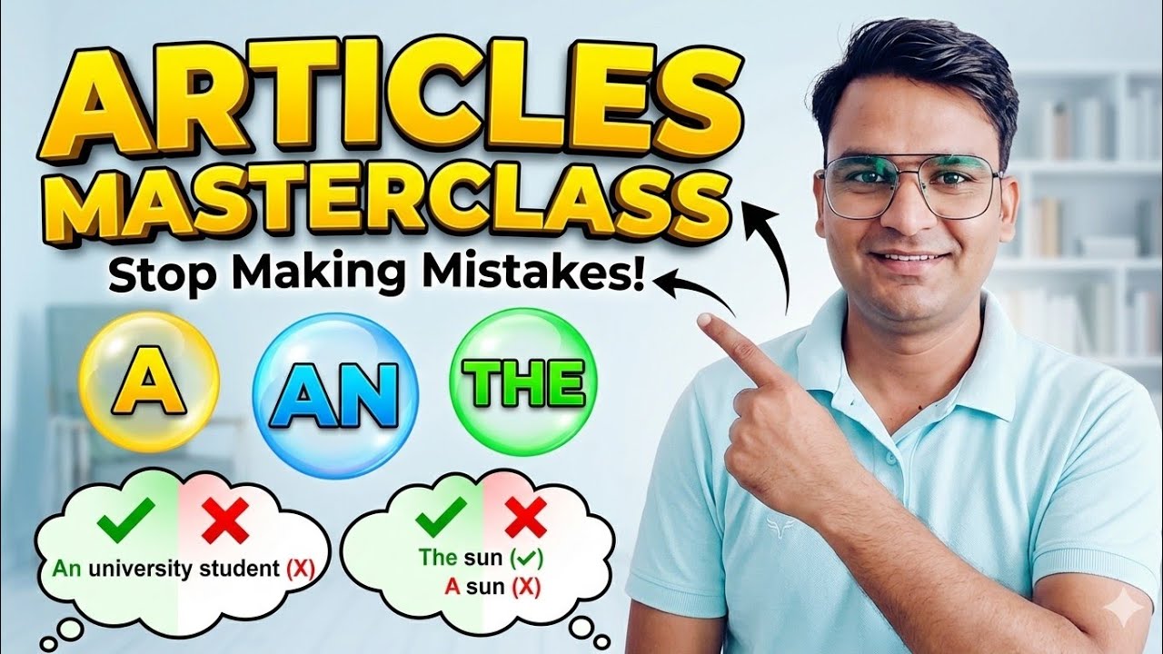 Part 3 | Articles in English Grammar | use of definite article the | English Grammar by Anil sir