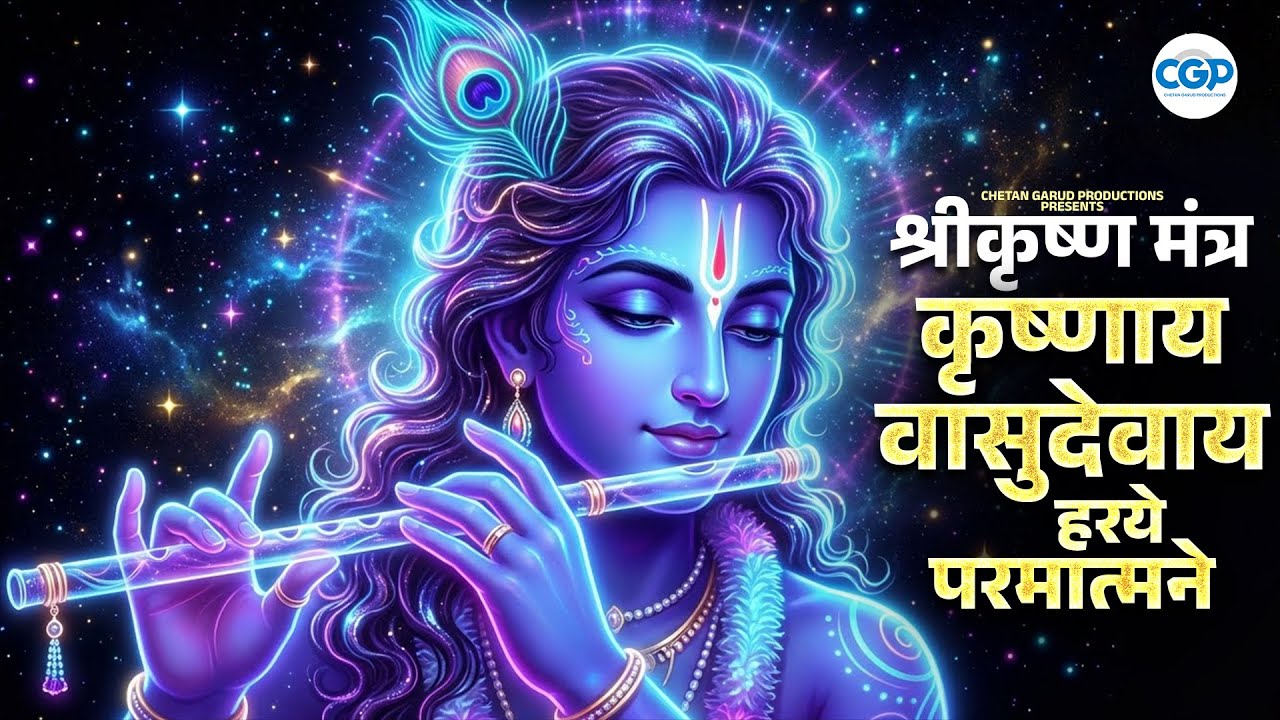 Krushnay Vasudevay 108 Times | श्रीकृष्ण मंत्र | कृष्णाय वासुदेवाय हरये परमात्मने | Powerful Mantra