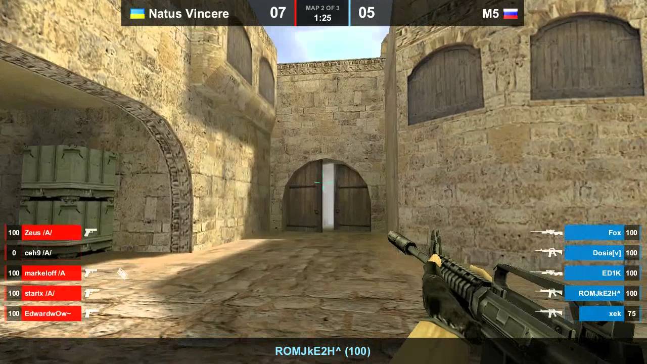 Na`Vi vs. M5 dust2 map 2