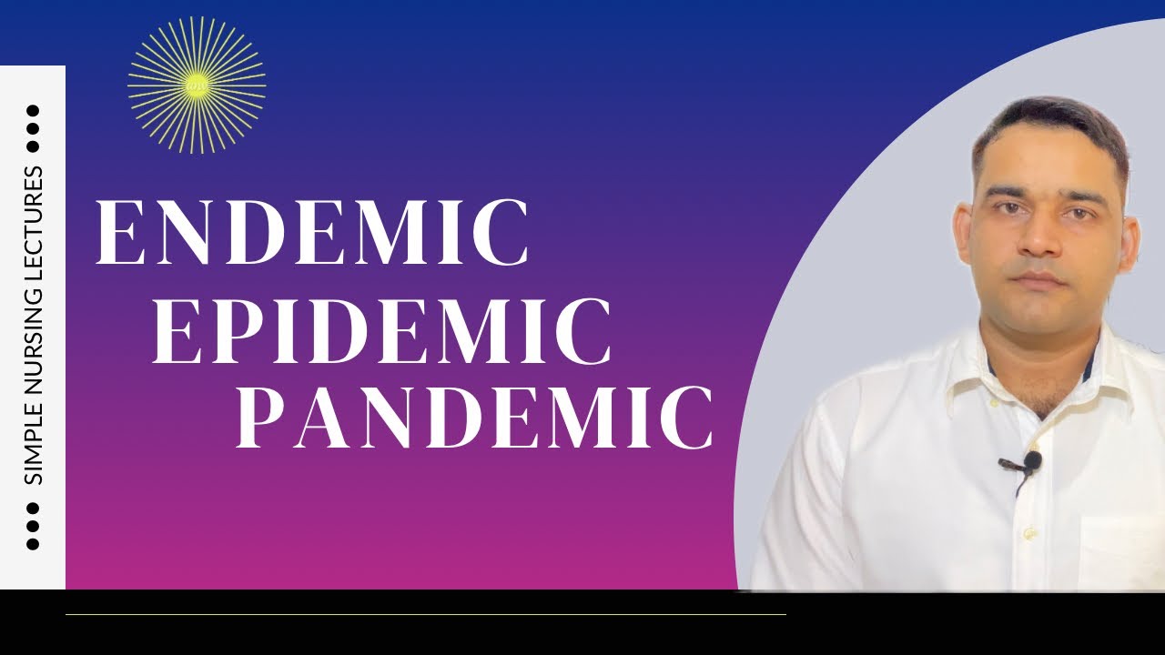 Difference between endemic,epidemic and pandemic