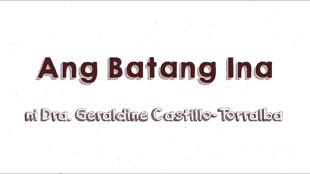Ang Batang Ina (Teenage Pregnancy)