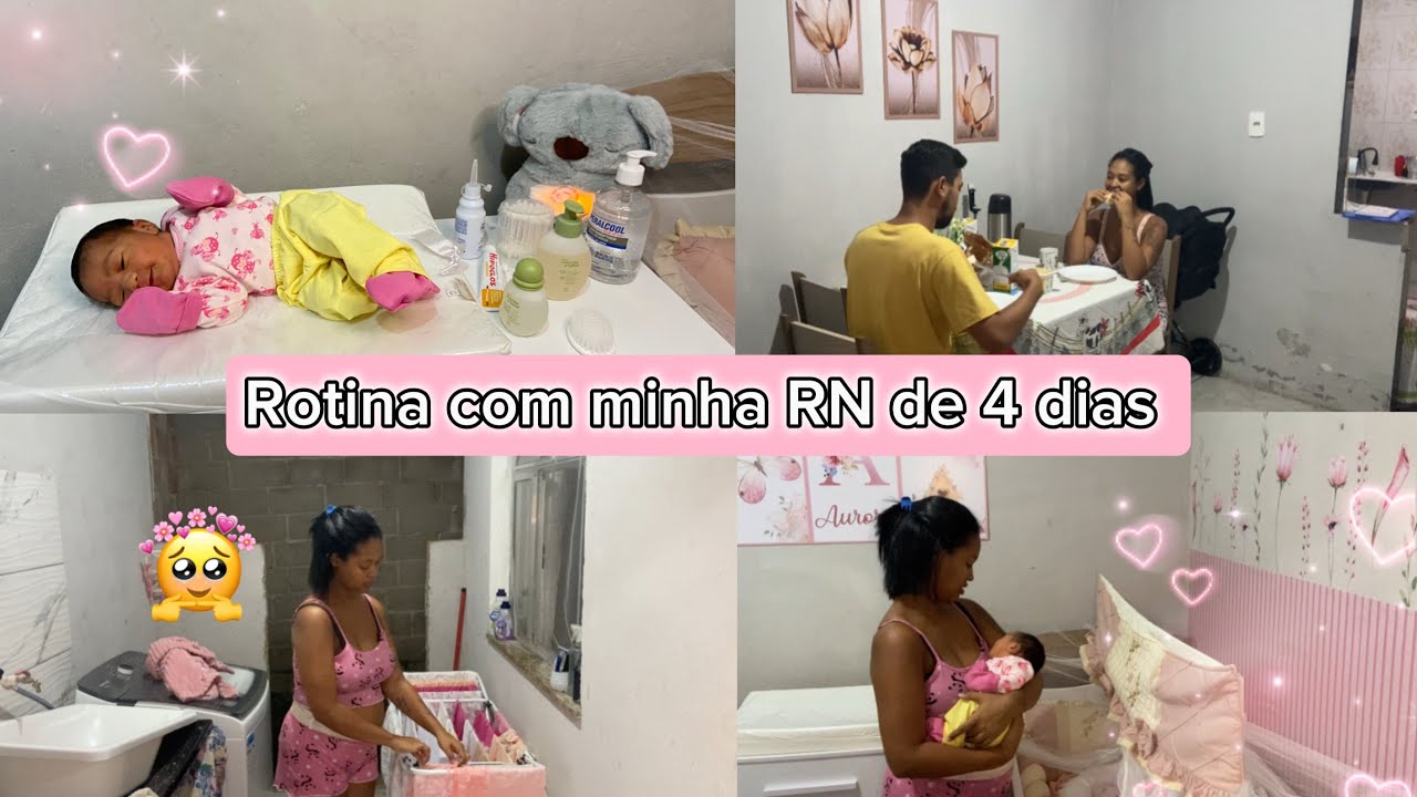 Vlog de rotina com minha RN de 4 dias 💕😍 | CALIANDRA VENTURA 