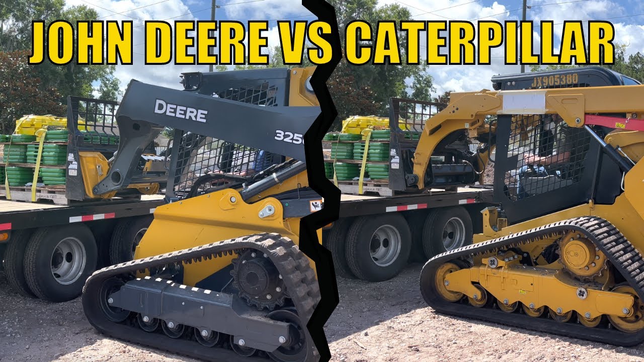 Демонстрация подъема John Deere 325G против CAT 289D3