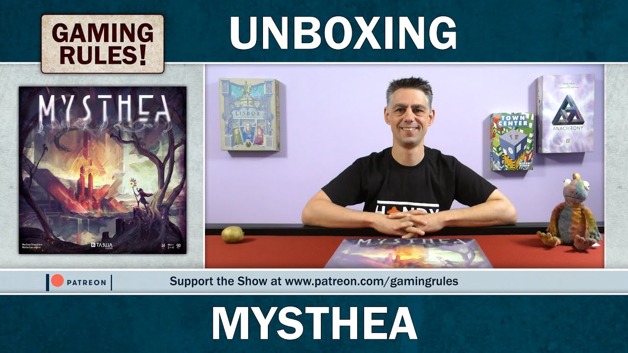 Mysthea - A Gaming Rules! unboxing & reboxing