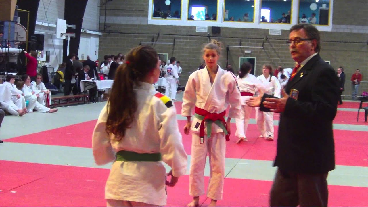 Compétition de Judo d'Amandine à Elouges - 2ème combat - Classement: 3ème - 16/03/2013
