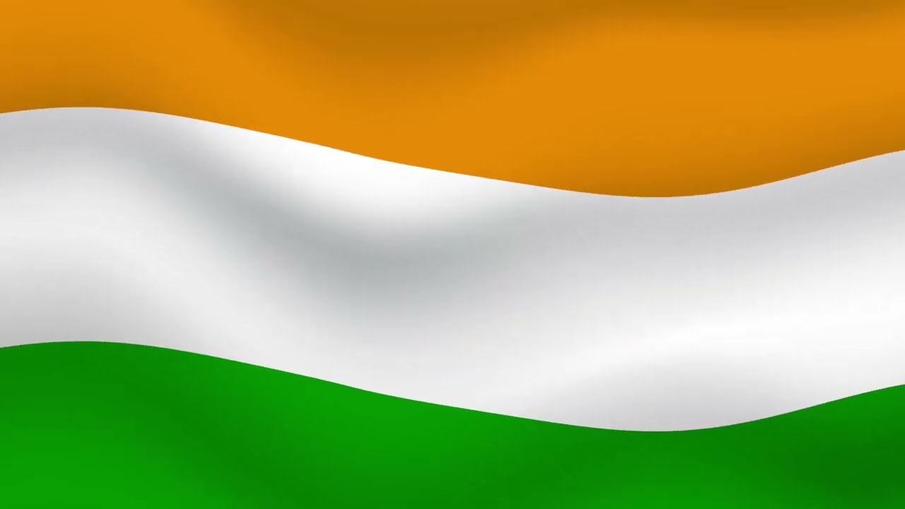 Modern Abstract Indian National Flag Tricolor Animation | Green Screen