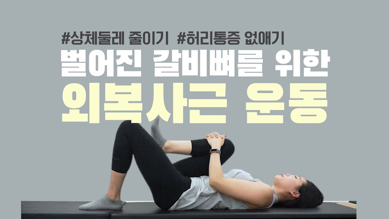 상체둘레가 줄어드는 벌어진 갈비뼈를 위한 외복사근 운동 l 바디맵핑