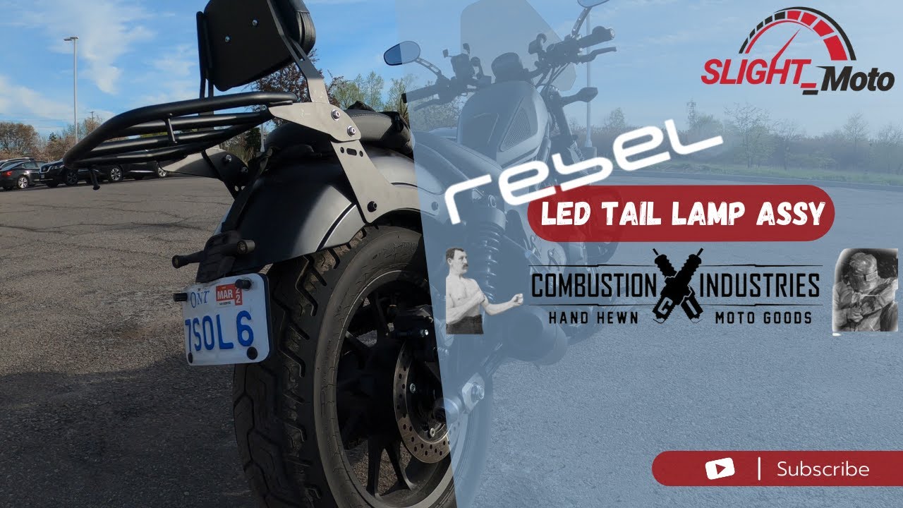 Honda Rebel - Combustion Industries Задний фонарь + кронштейн для номерного знака