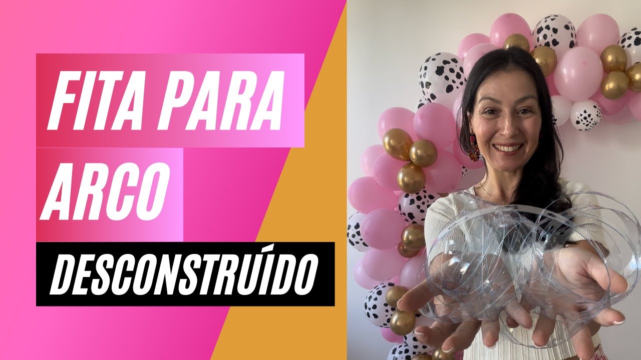 Como usar a fita para fazer arco de balões desconstruído?