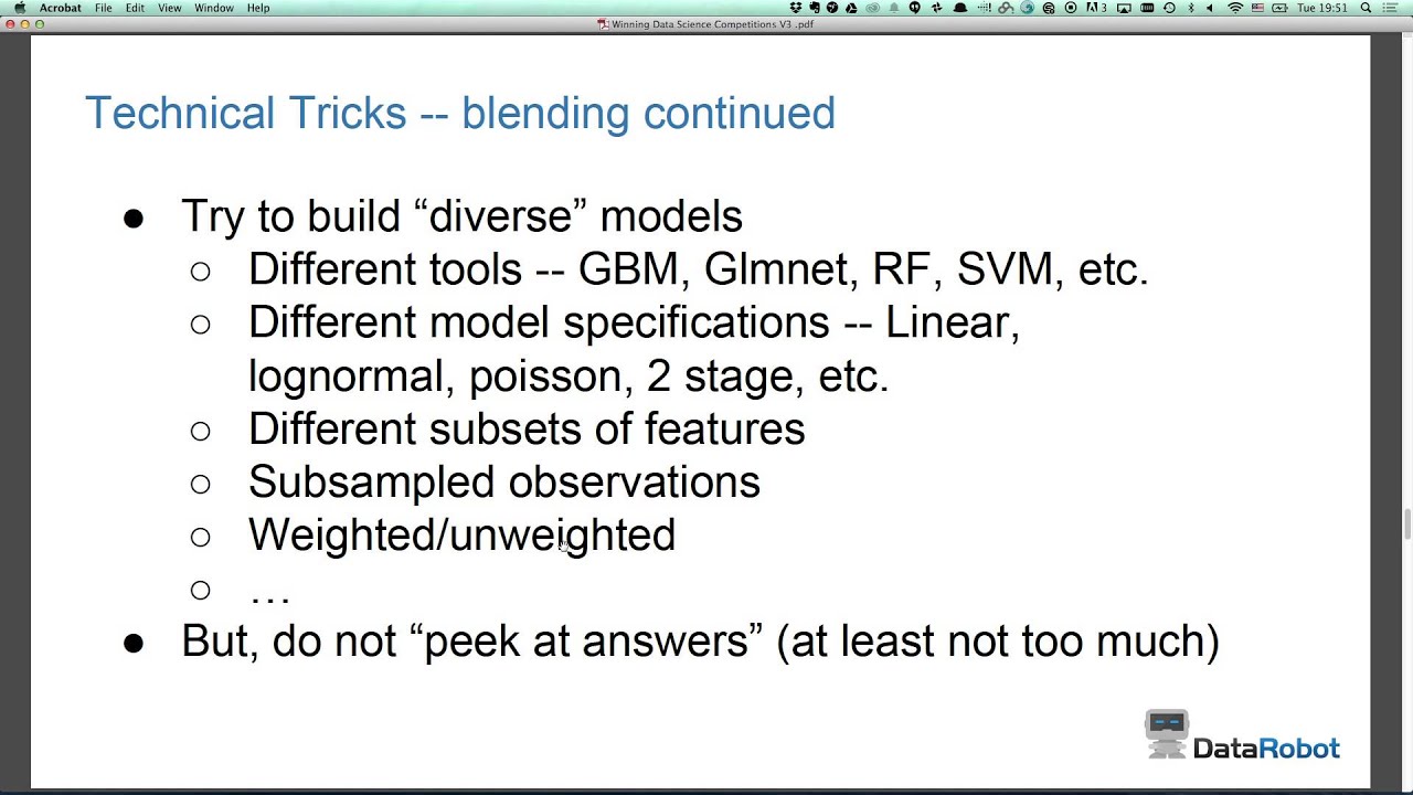 Learn Kaggle techniques from Kaggle #1, Owen Zhang