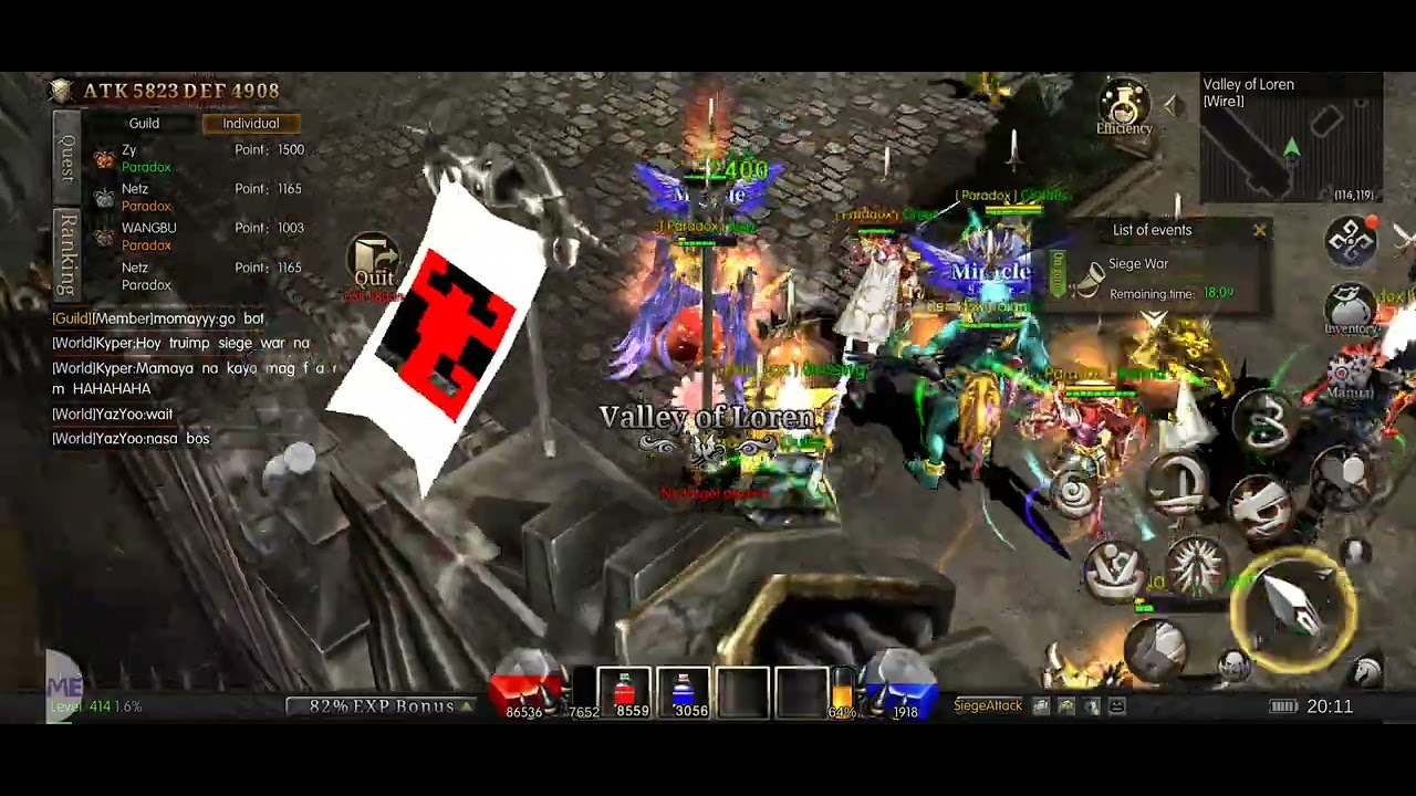MU Monarch Sea - S55 Summoner Local Siege War Test