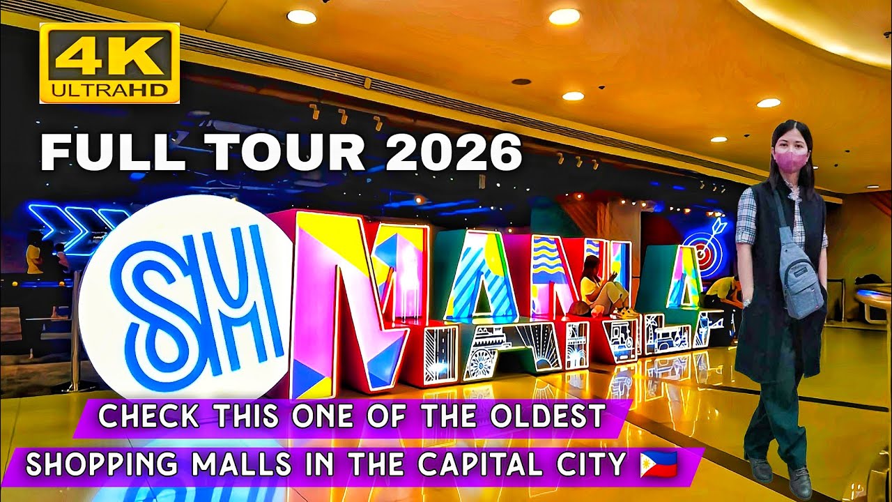 SM City Manila 2026 | Full Mall Walking Tour In Stunning Ultra Clear 4K| Historic Manila Mall! 🇵🇭