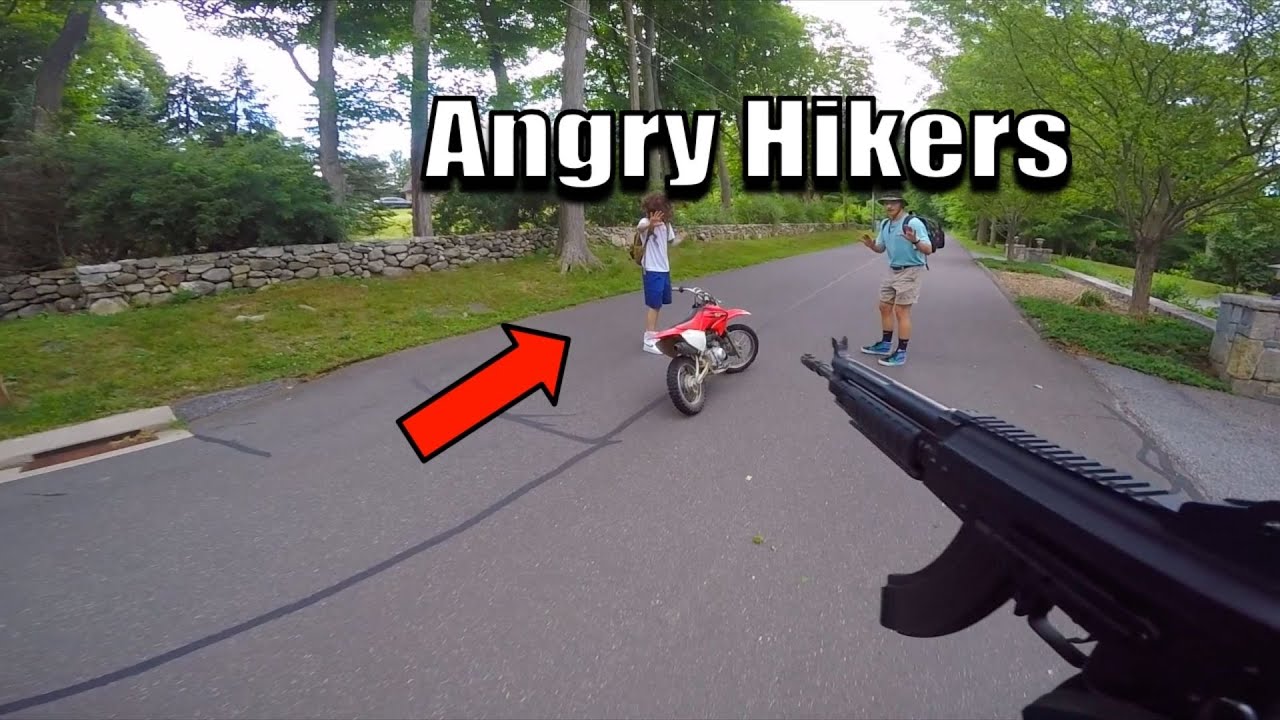 Angry Hikers Vs Dirt Bike