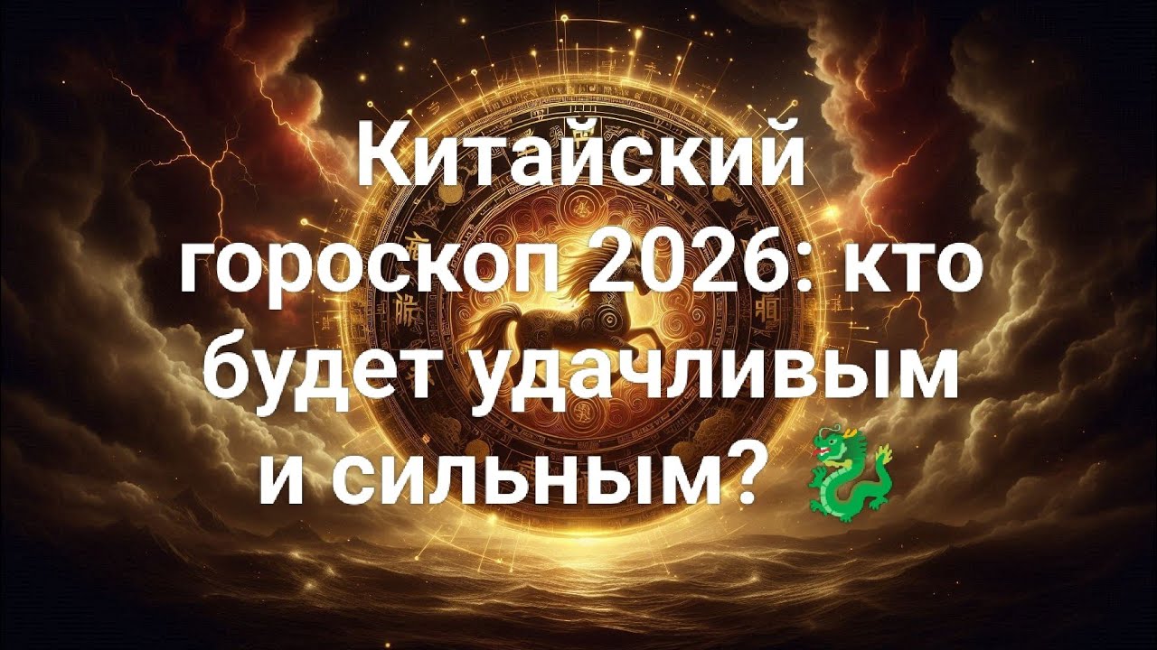 Китайский гороскоп 2026: кто будет удачливым и сильным? 🐉 #гороскоп #китайскийгороскоп 