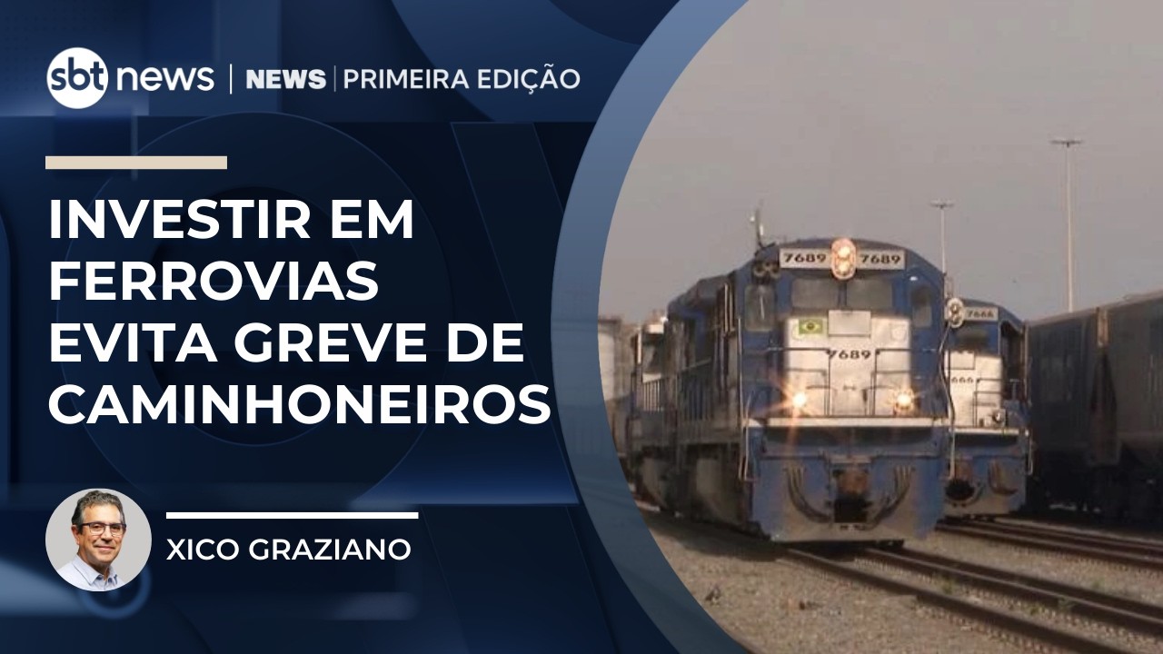 Ferrovias são uma forma de evitar greve de caminhoneiros no Brasil | #NewsPrimeiraEdição