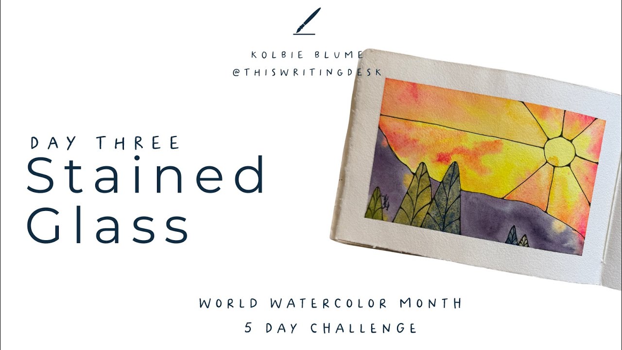 Watercolor Stained Glass | World Watercolor Challenge