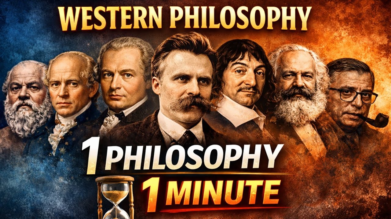 western philosophy in hindi 😎 || 1 philosophy in 1 minute🔥🔥