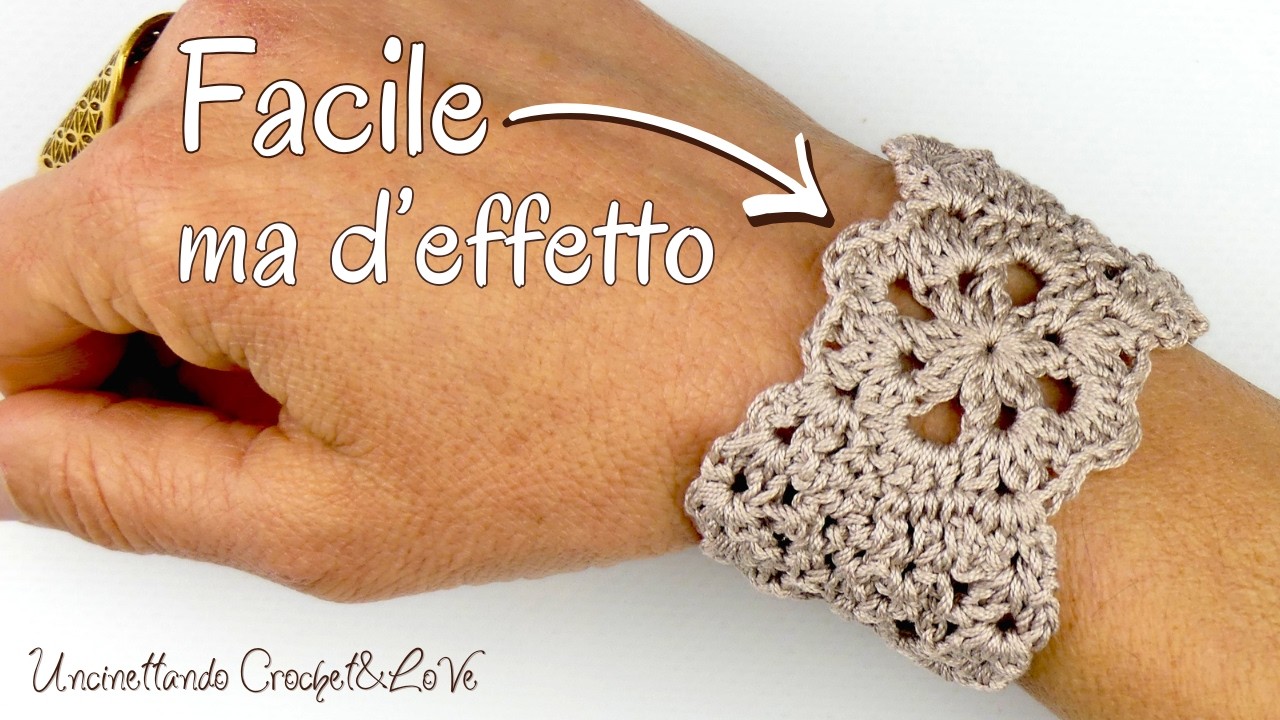 Bracciale all&rsquo;uncinetto facile ✨ effetto celtico moderno (velocissimo)
