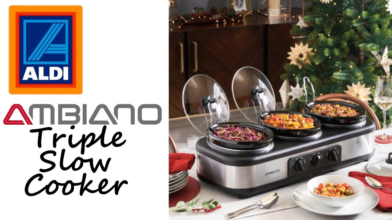 Aldi Triple Slow Cooker - Eat,drink and Three merry!