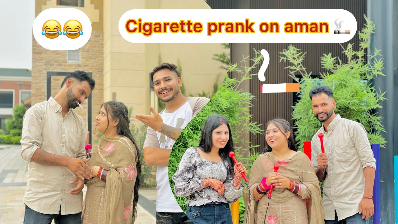 Worst prank 😱 on aman in ❤️ public place 🚬😂 @Ritik Sharma
