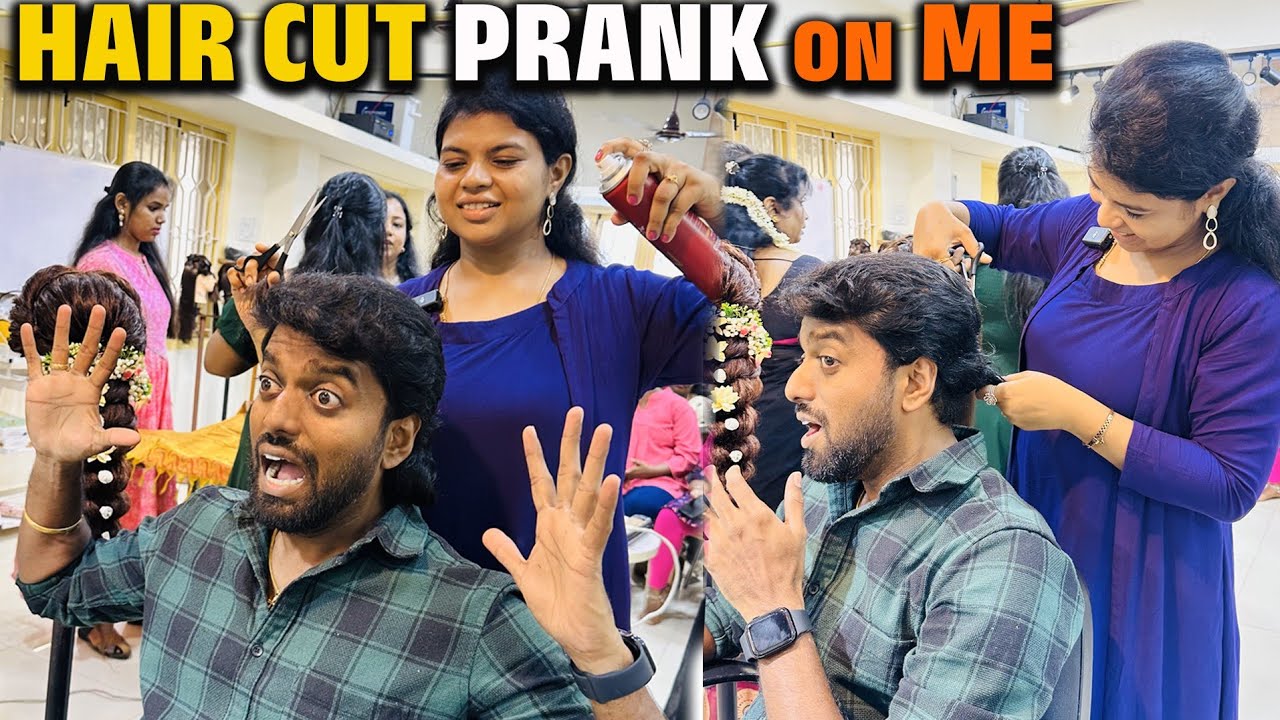 FUNK Prank at Star Angel Beauty Academy !! Men's Salon Haircut beautician Courses