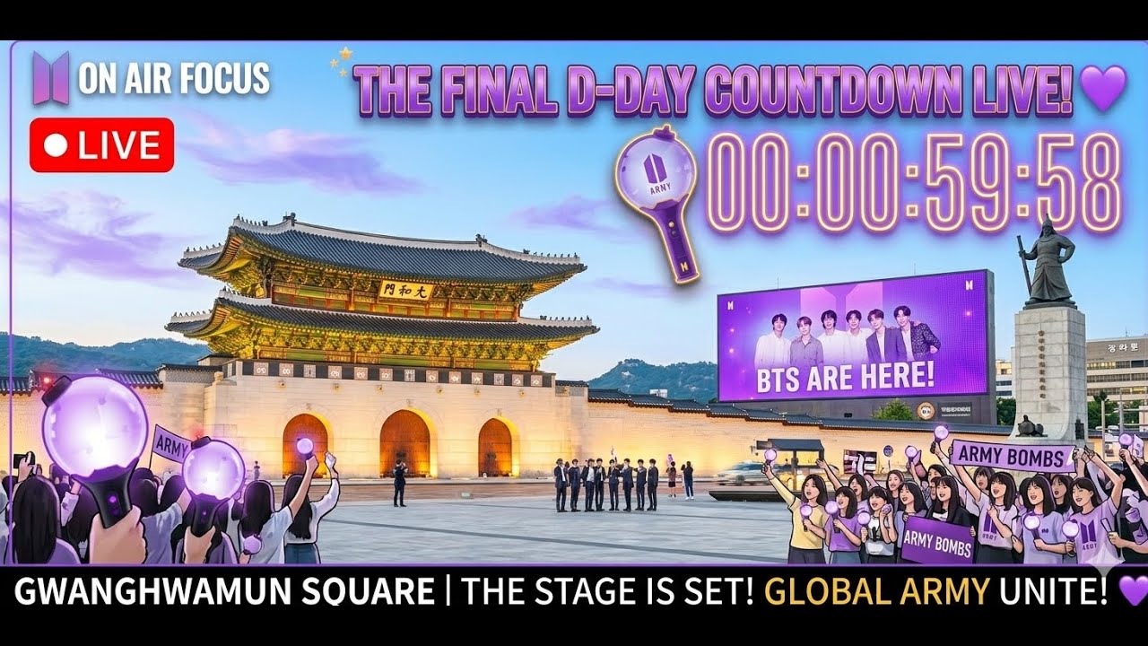 [LIVE] BTS 컴백 Rehearsal Site @Gwanghwamun Square 💜 #arirang #BTS #BTSCOMEBACK #army #seoul