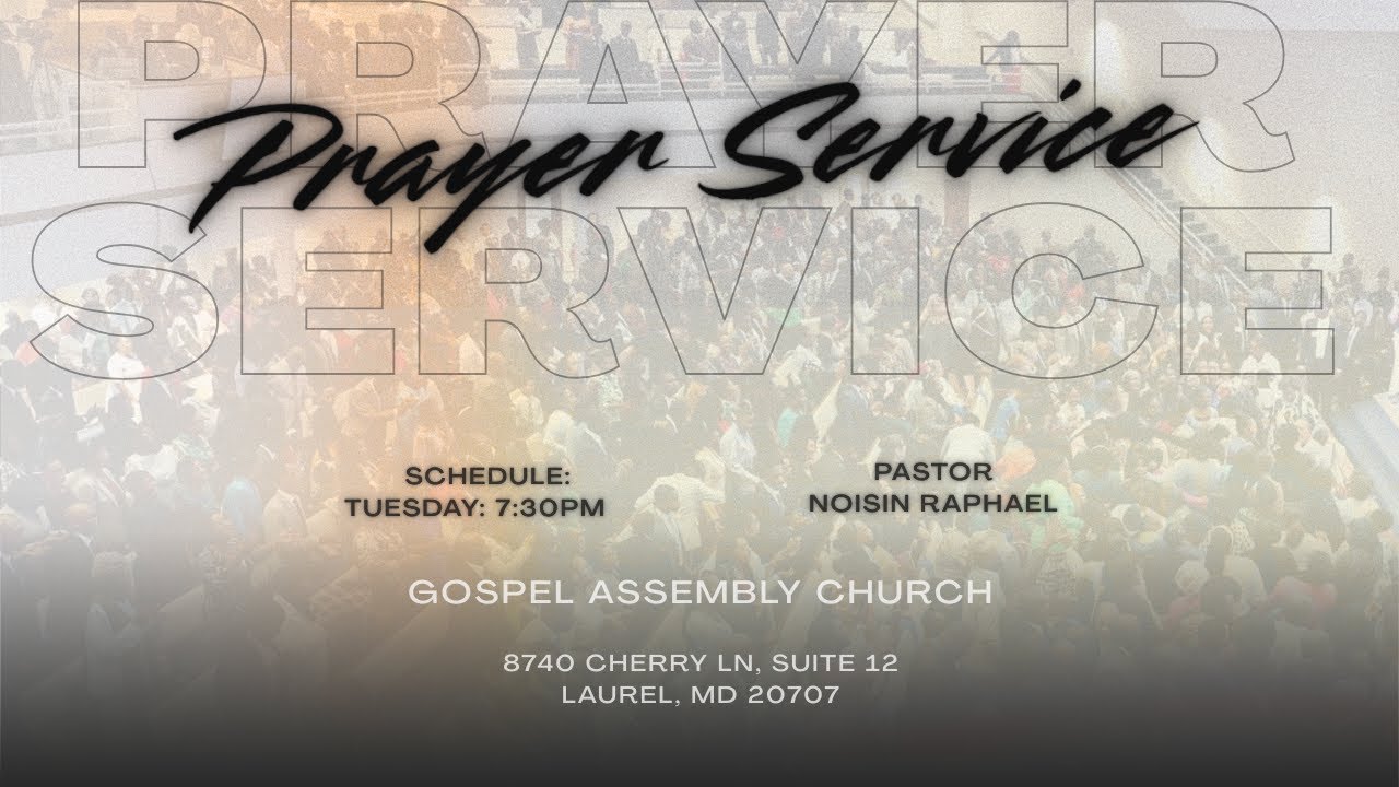 January 20, 2026 - Tuesday Night Prayer Service