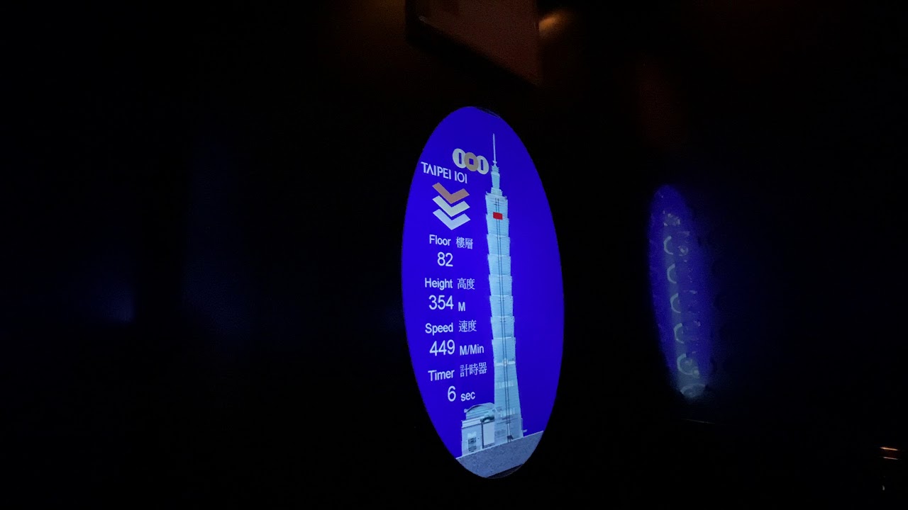 台北101大樓觀景台 高速電梯 Taipei 101 Observatory