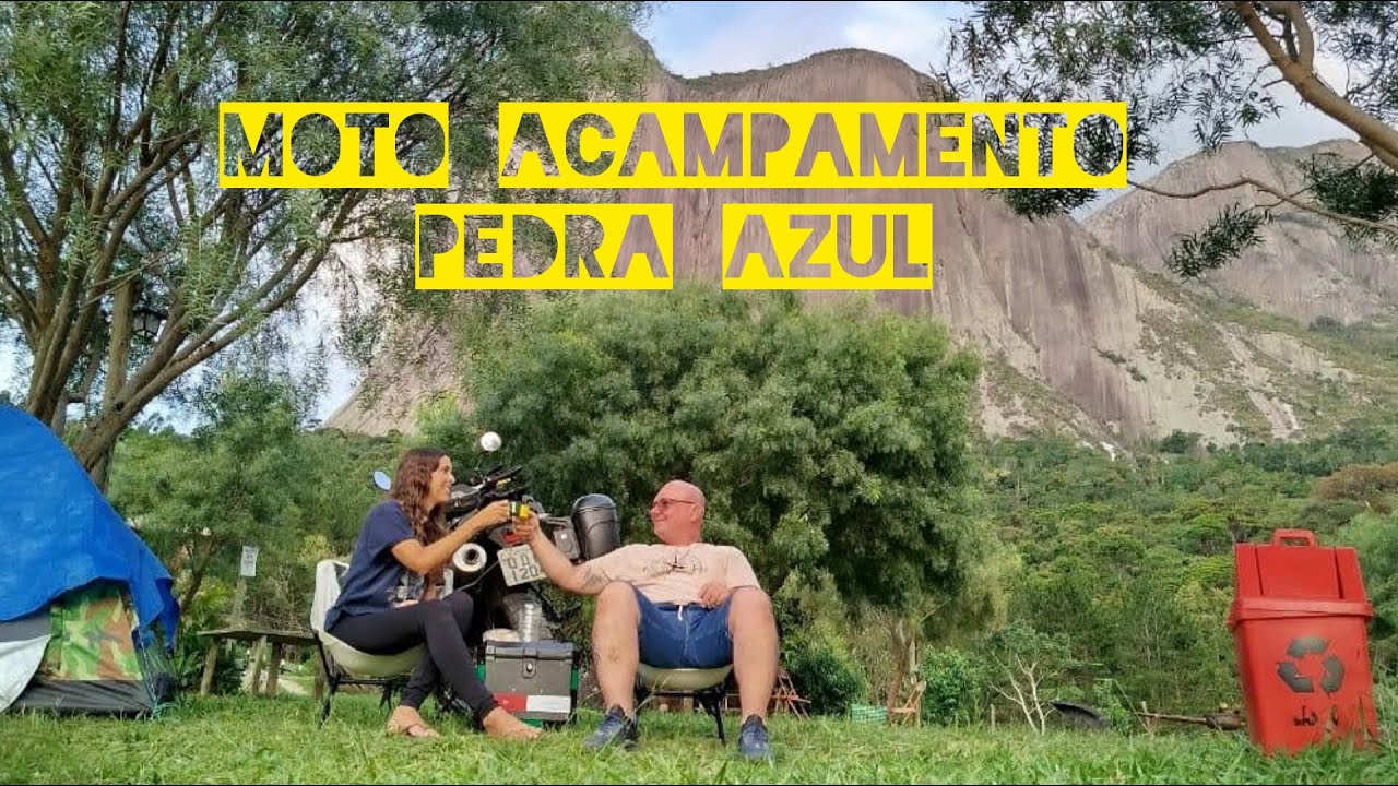 moto acampamento em Pedra Azul ES