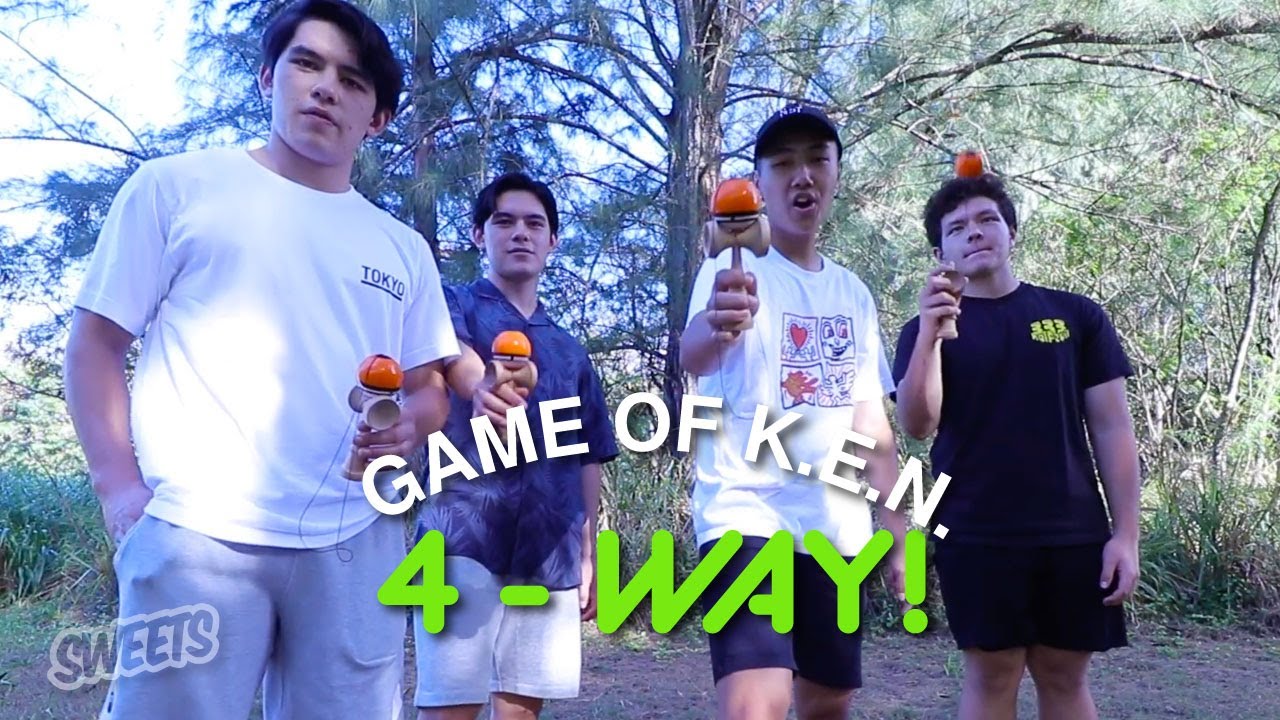 Nick G, Zack G, Bryson Lee, and Johnny Kress - 4 WAY GAME OF K.E.N. - Sweets Kendamas