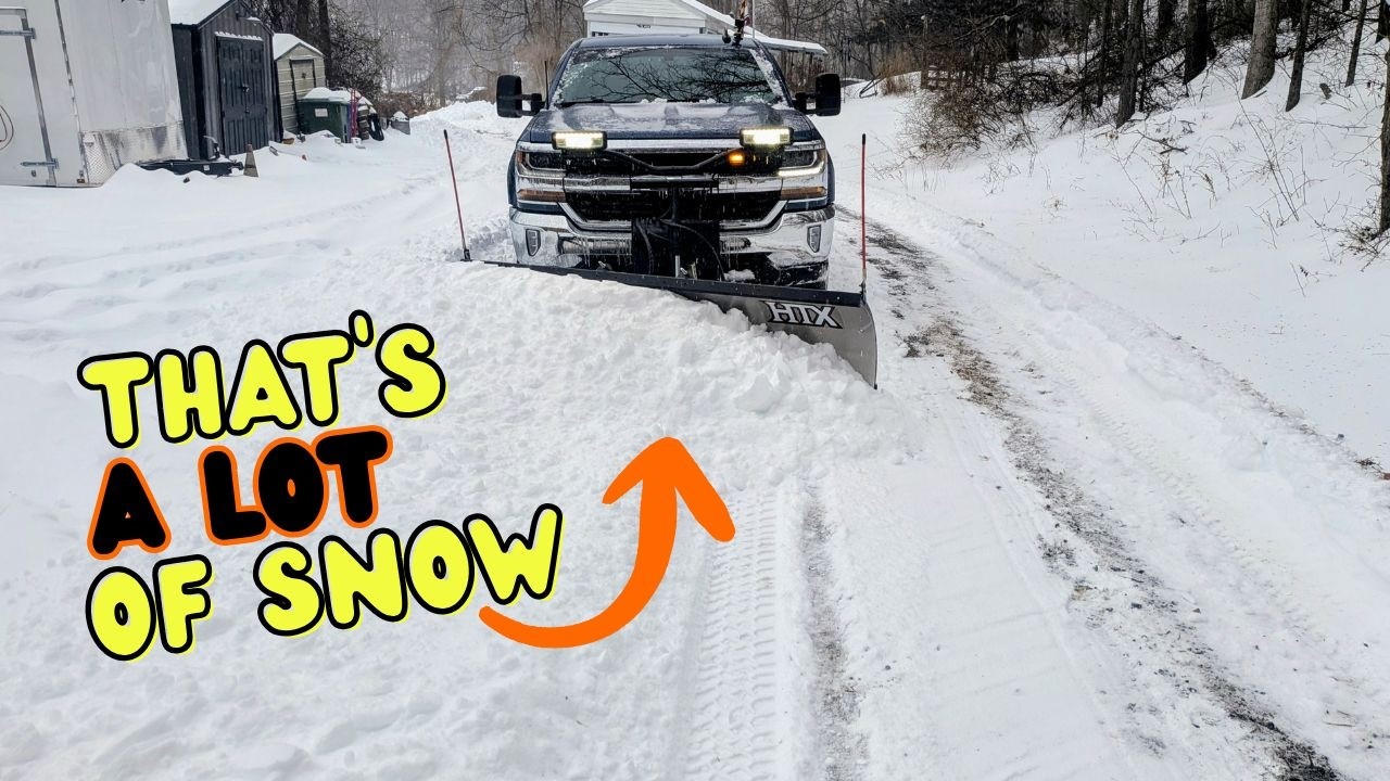 Biggest Snow Storm Yet of 2026 | Plowing a foot of snow with  @Bossplow   HTX