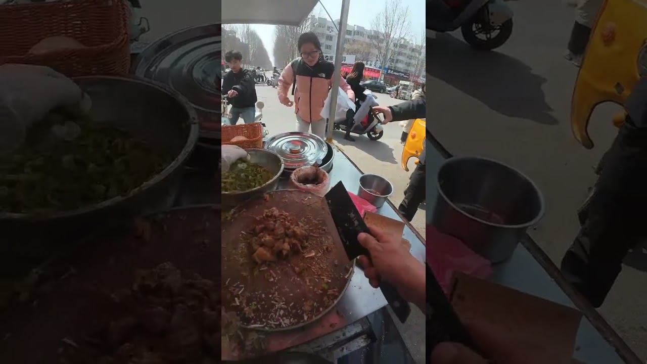 ⭕️#chineseburger /中国汉堡🍔#streetfood ♨️