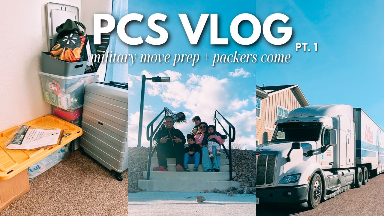 PCS VLOG pt.1 : Military move prep + packers come 🫡📦🚚