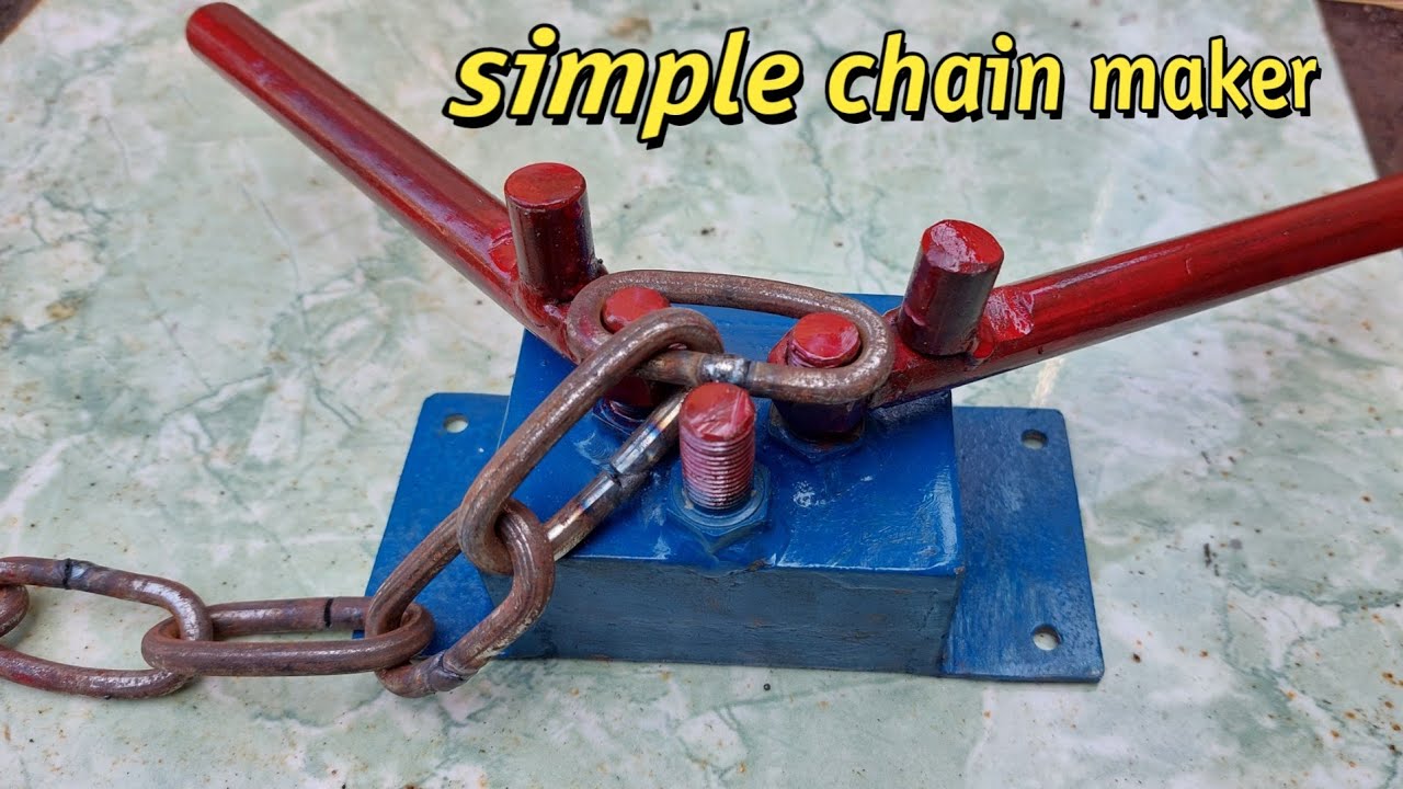 Simple banget..!! Alat pembuat rantai manual. Diy Manual chain maker