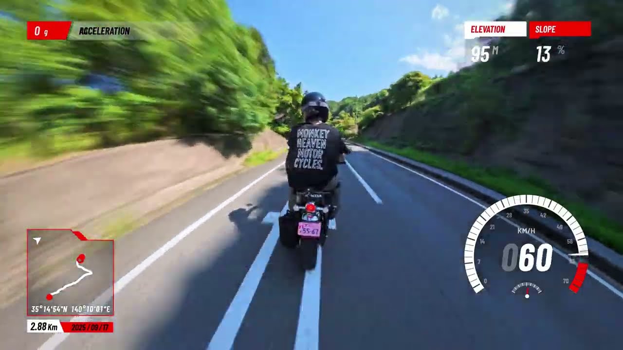 Insta360 X5 マイク付きGPSリモコンの編集例
