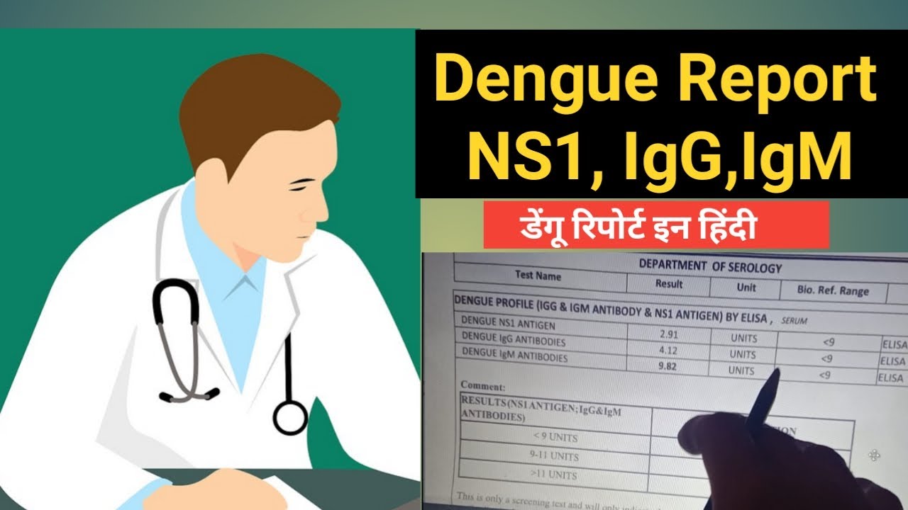 Dengue Test Report, Dengue NS1, Dengue IgM, Dengue IgG, In Details