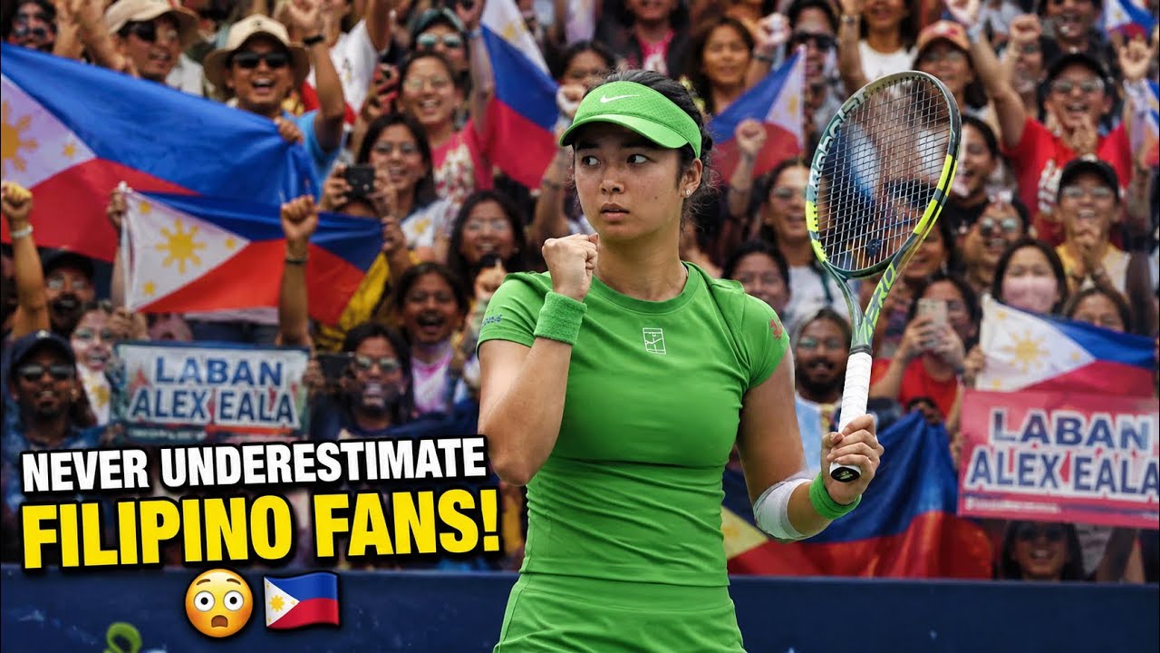 ALEX EALA&rsquo;S FILIPINO FANS TAKE OVER THE STADIUM! 😱🇵🇭🔥 #alexeala  #tennis 