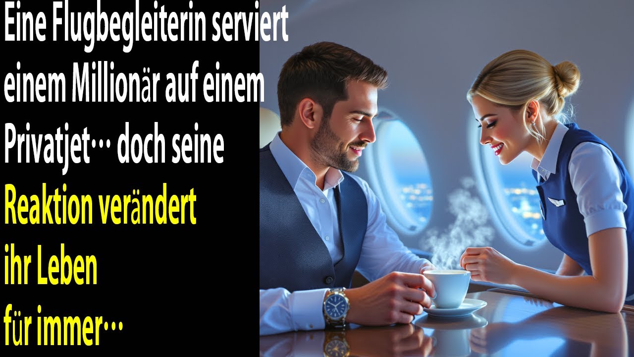 Flugbegleiterin bedient stillen Millionär – ahnt nicht, dass seine Reaktion alles verändern wird