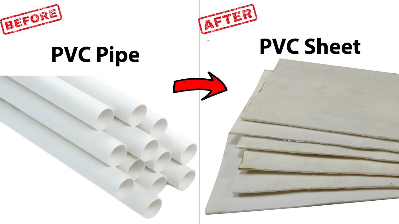 How To Make PVC Pipe Sheet At Home | PVC Flat Sheets From PVC Pipe