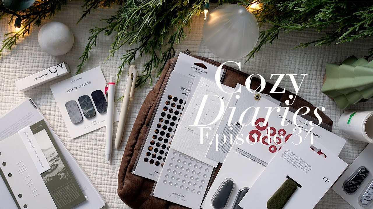 Cozy Vlog Ep. 34 | family stuff, weekly setup in my planner, Cloth & Paper November Subscription Box
