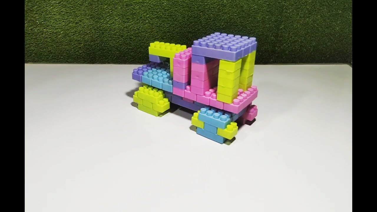 How to make a crean truck  with Building Blocks. Truck  toys video