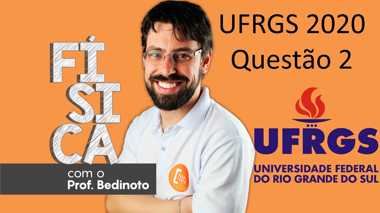 UFRGS 2020 - Questão 2 - Dois projéteis são disparados simultaneamente no vácuo, ...