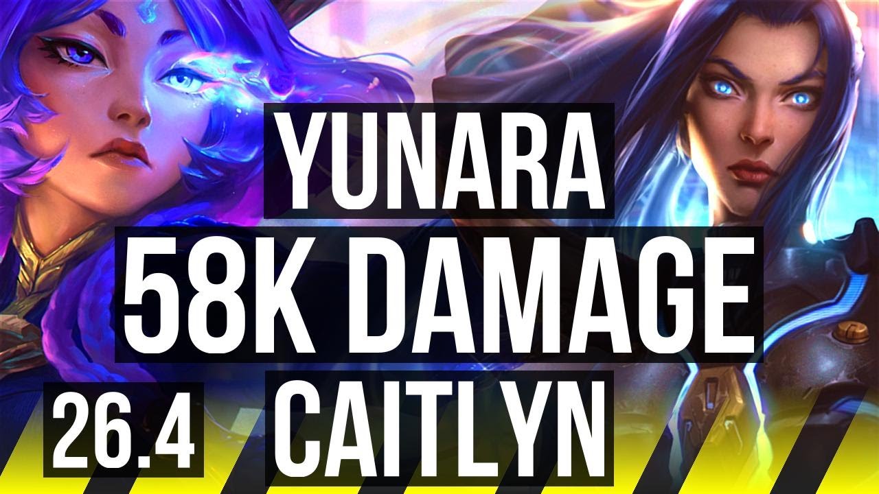 YUNARA & Thresh vs CAITLYN & Rakan (ADC) | 58K damage | EUW Master | 26.4