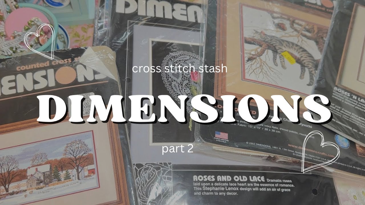 Flosstube #62 Cross Stitch Collection. Dimensions. Part 2. Cross stitch stash