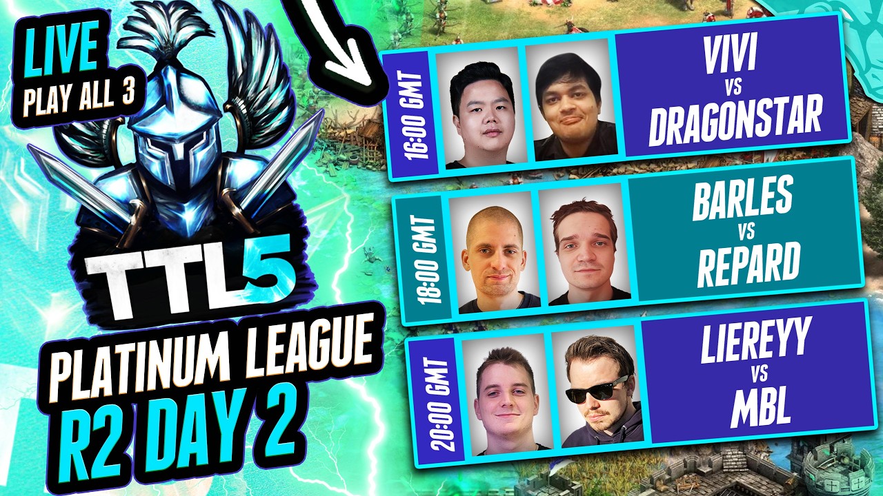 Dragonstar vs ViVi | Barles vs Repard | Liereyy vs MbL  | Titans league Platinum Season 5 R2 Day 2