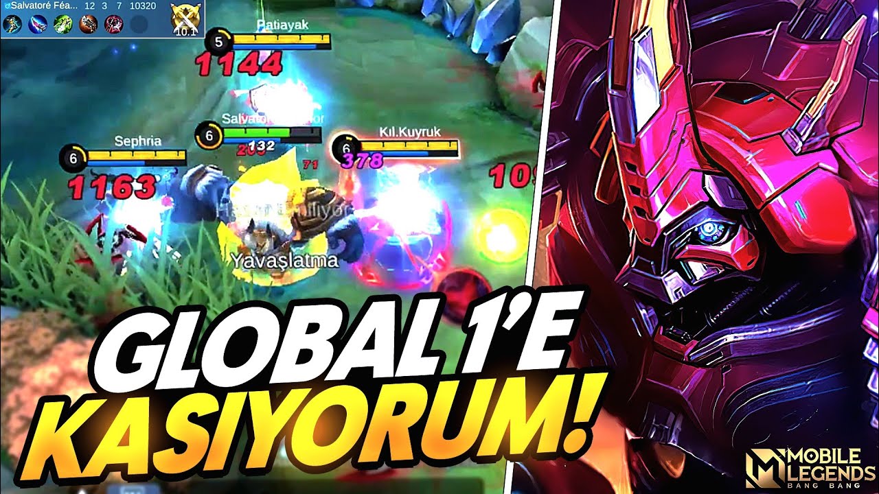 GLOBAL 1'E GROCK KASIYORUM!! | AD GROCK & ROAM GROCK | Salvatore MLBB